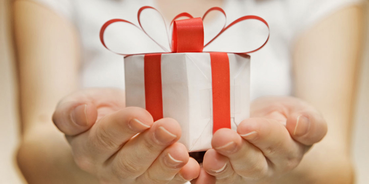 person holding a parcel